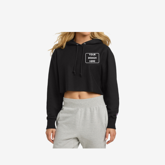 Champion Women’s Reverse Weave Cropped Cut-Off Hooded Sweatshirt