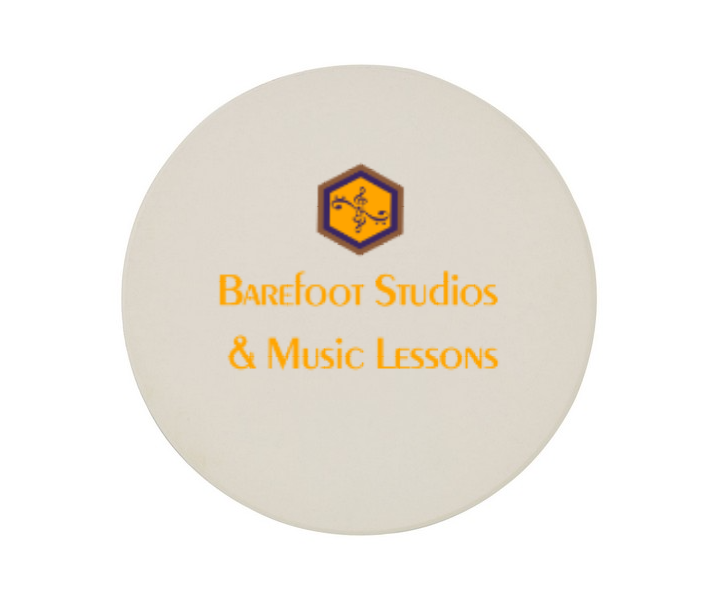 Barefoot Studios & Music Lessons - Custom Coaster