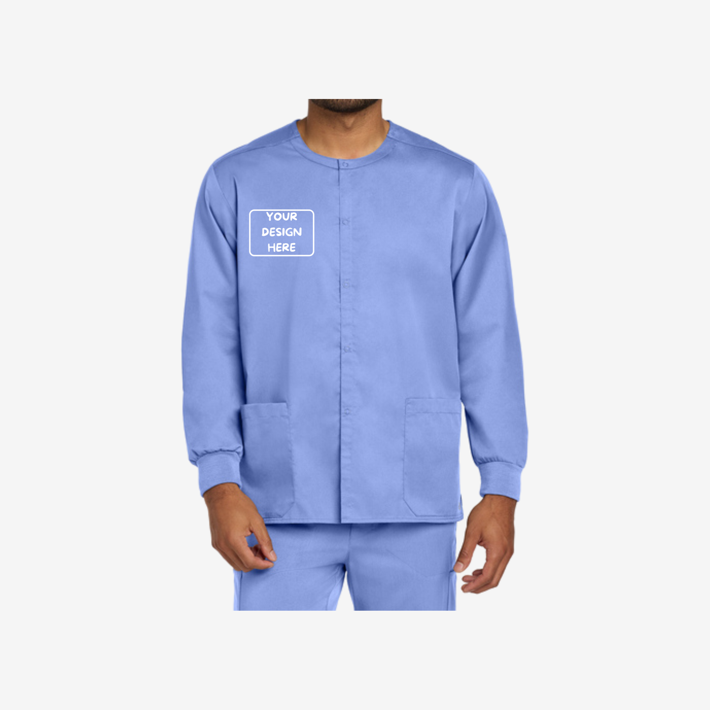 Wink Unisex WorkFlex Snap-Front Scrub Jacket