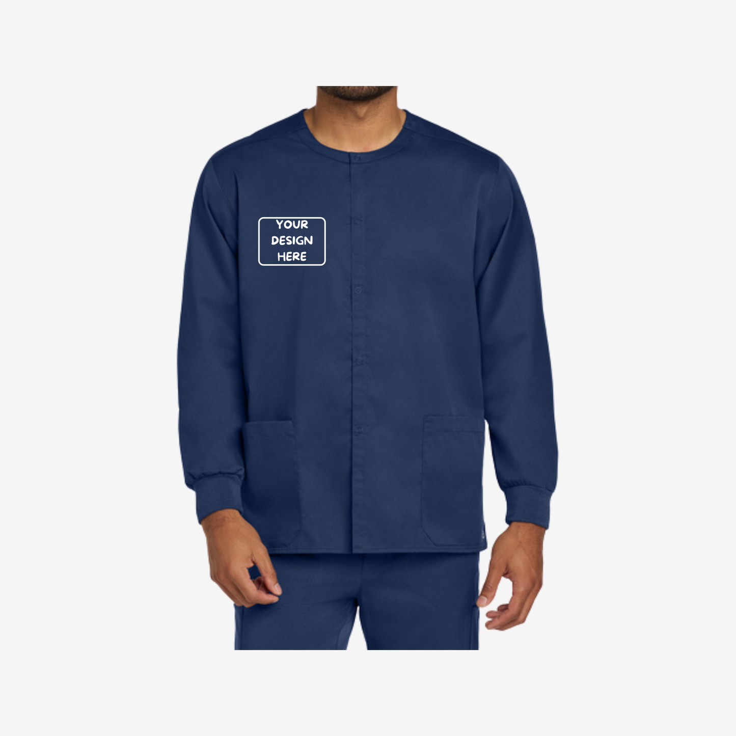 Wink Unisex WorkFlex Snap-Front Scrub Jacket