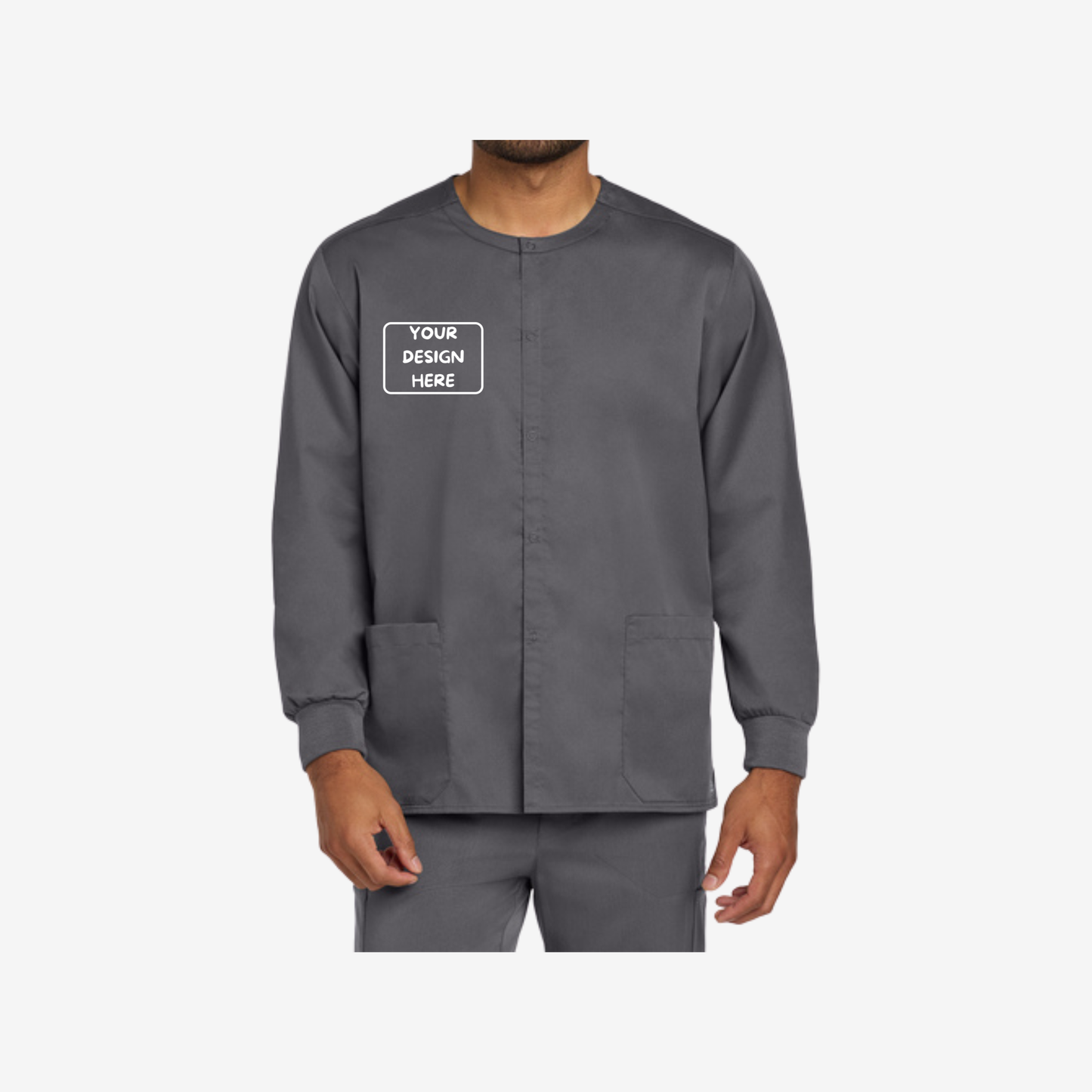 Wink Unisex WorkFlex Snap-Front Scrub Jacket