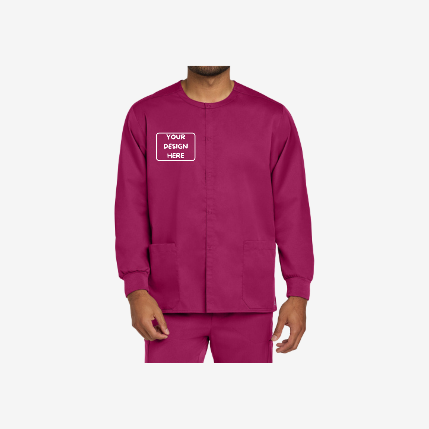 Wink Unisex WorkFlex Snap-Front Scrub Jacket