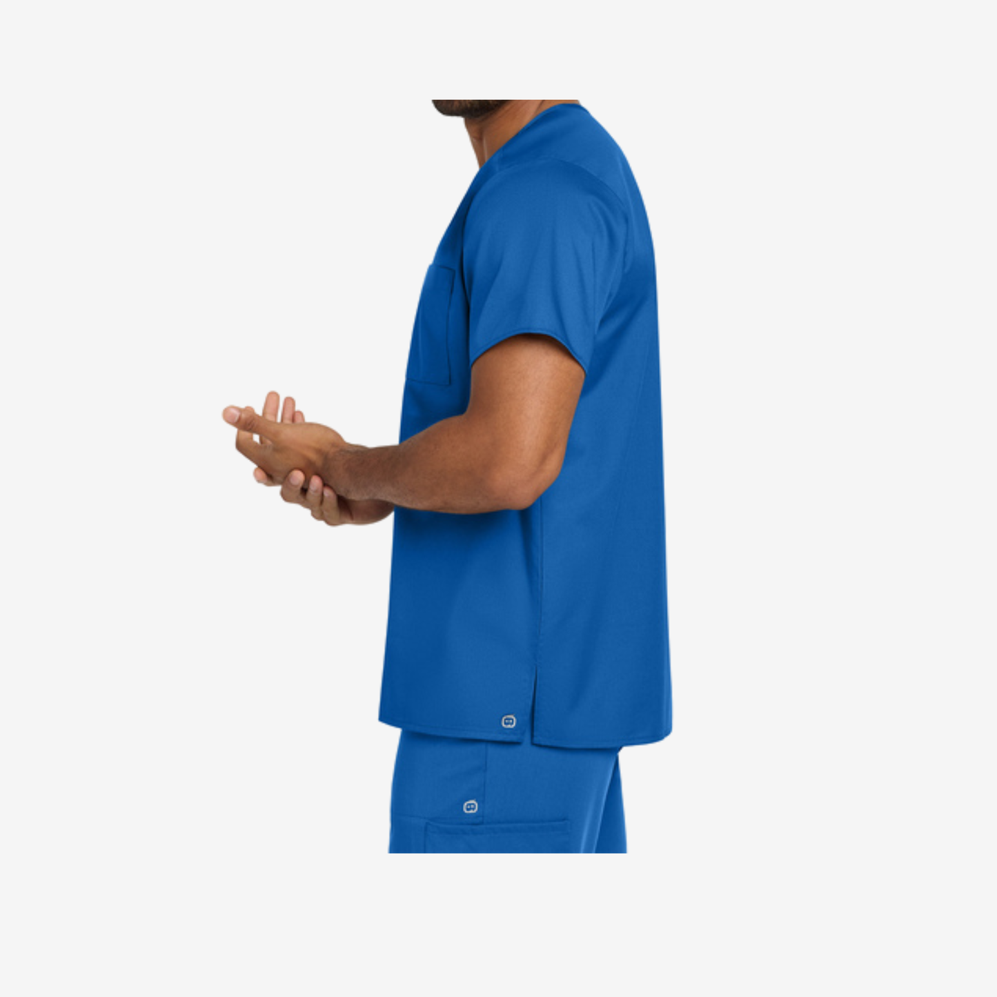 Wink Unisex Chest Pocket V-Neck Scrub Top