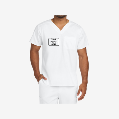 Wink Unisex Chest Pocket V-Neck Scrub Top