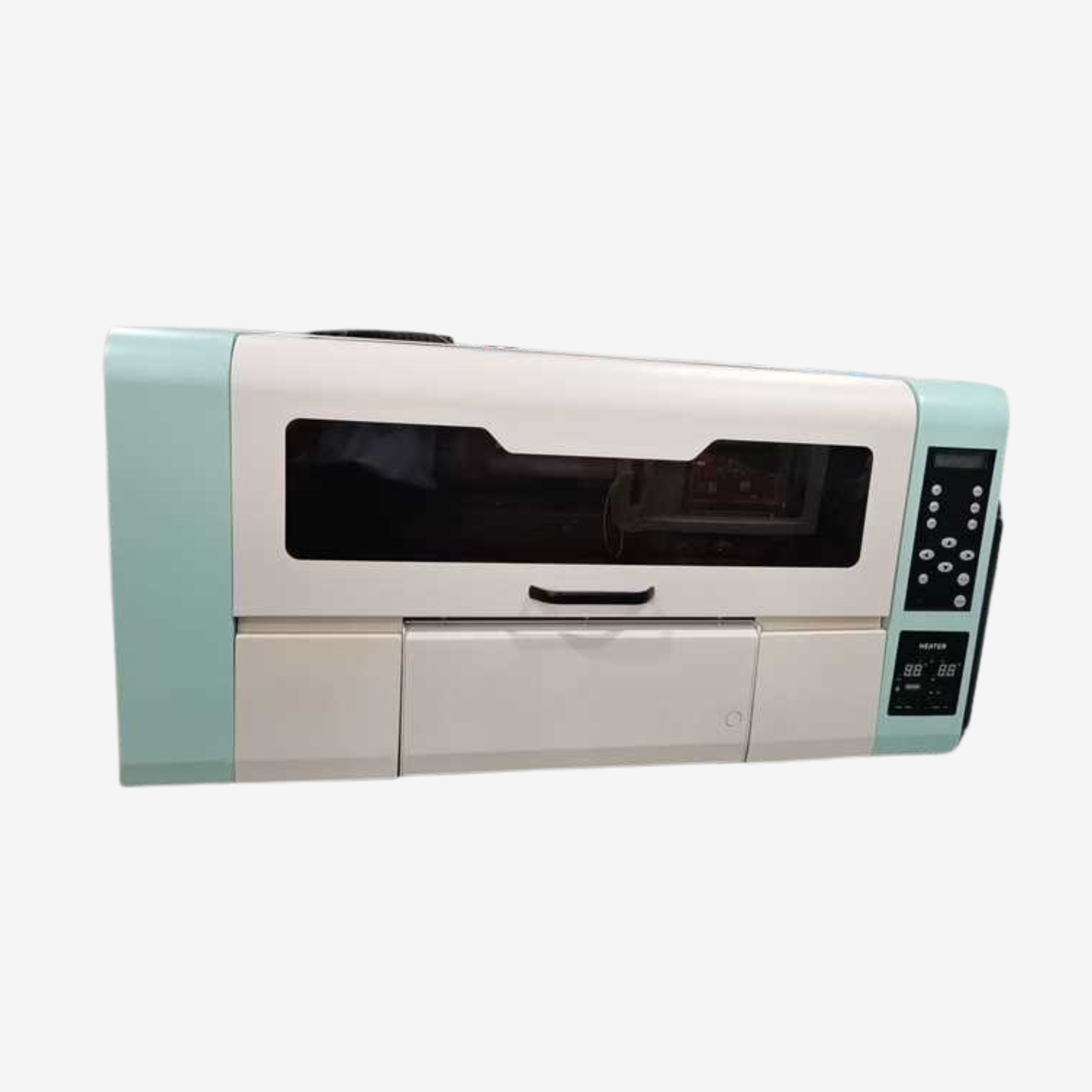 A3 DTF Printer front view with dual Epson i3200 printheads – professional direct-to-film printing machine by Pro Goodie Promotion USA