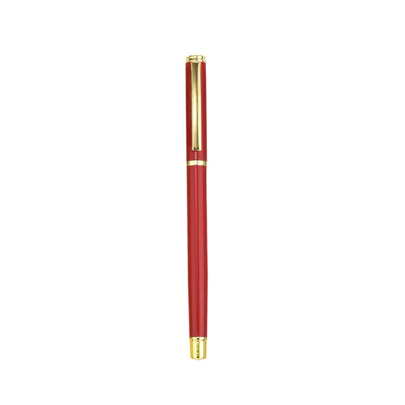 Red Apex 1902 custom metal ballpoint pen with company logo