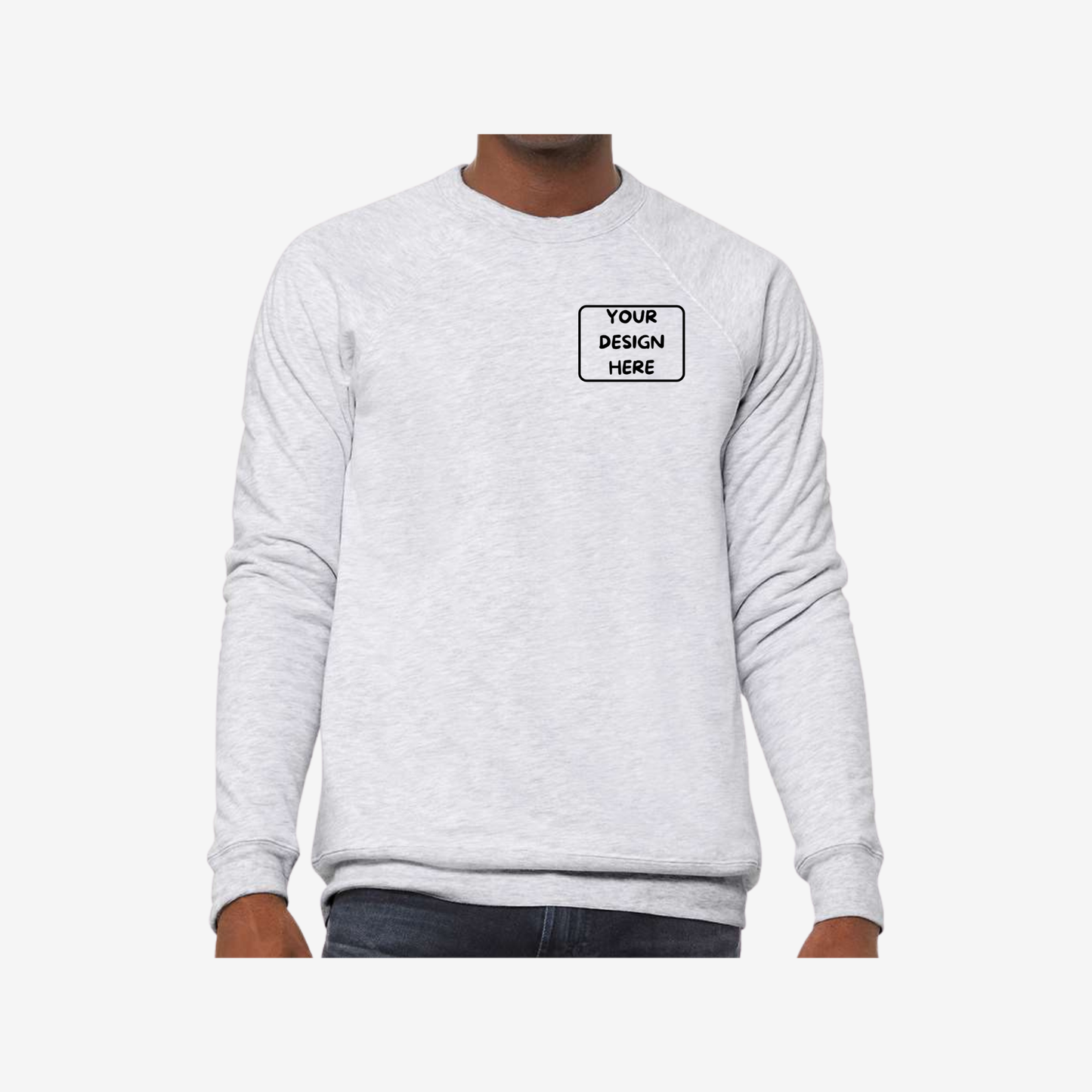 Unisex Sponge Fleece Raglan Crewneck Sweatshirt