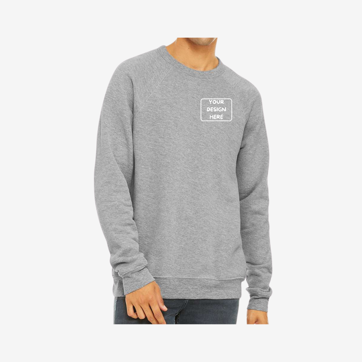 Unisex Sponge Fleece Raglan Crewneck Sweatshirt
