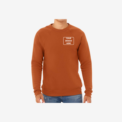 Unisex Sponge Fleece Raglan Crewneck Sweatshirt