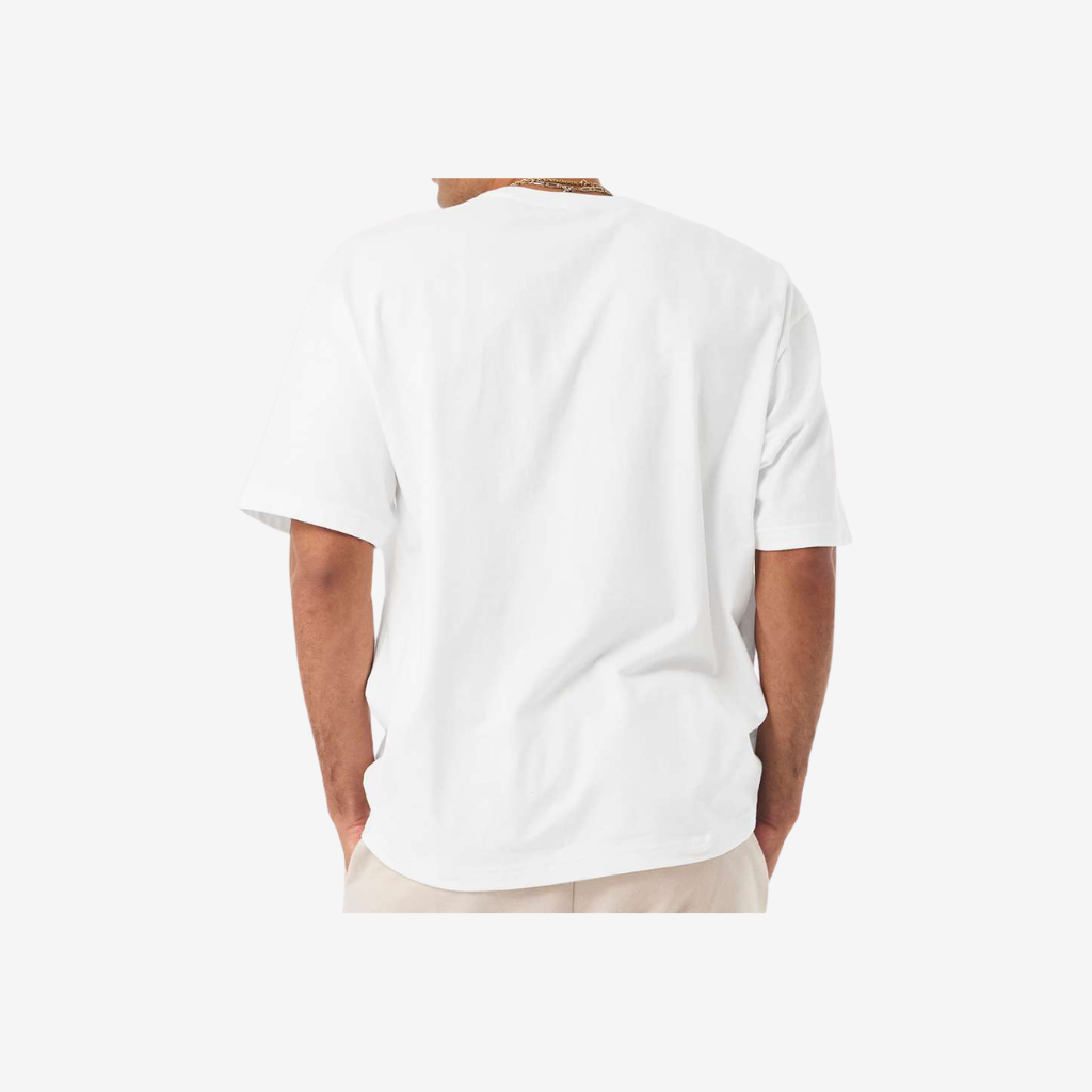 Bella Canvas unisex 7.5 oz heavyweight tee white back view custom premium streetwear t shirt
