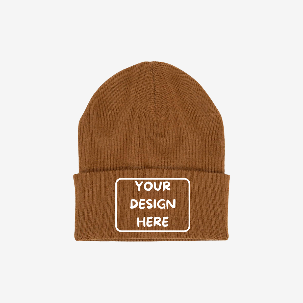 Brown Berne H150 Heritage Knit Cuff Beanie with rib-knit fabric and a fold-over cuff
