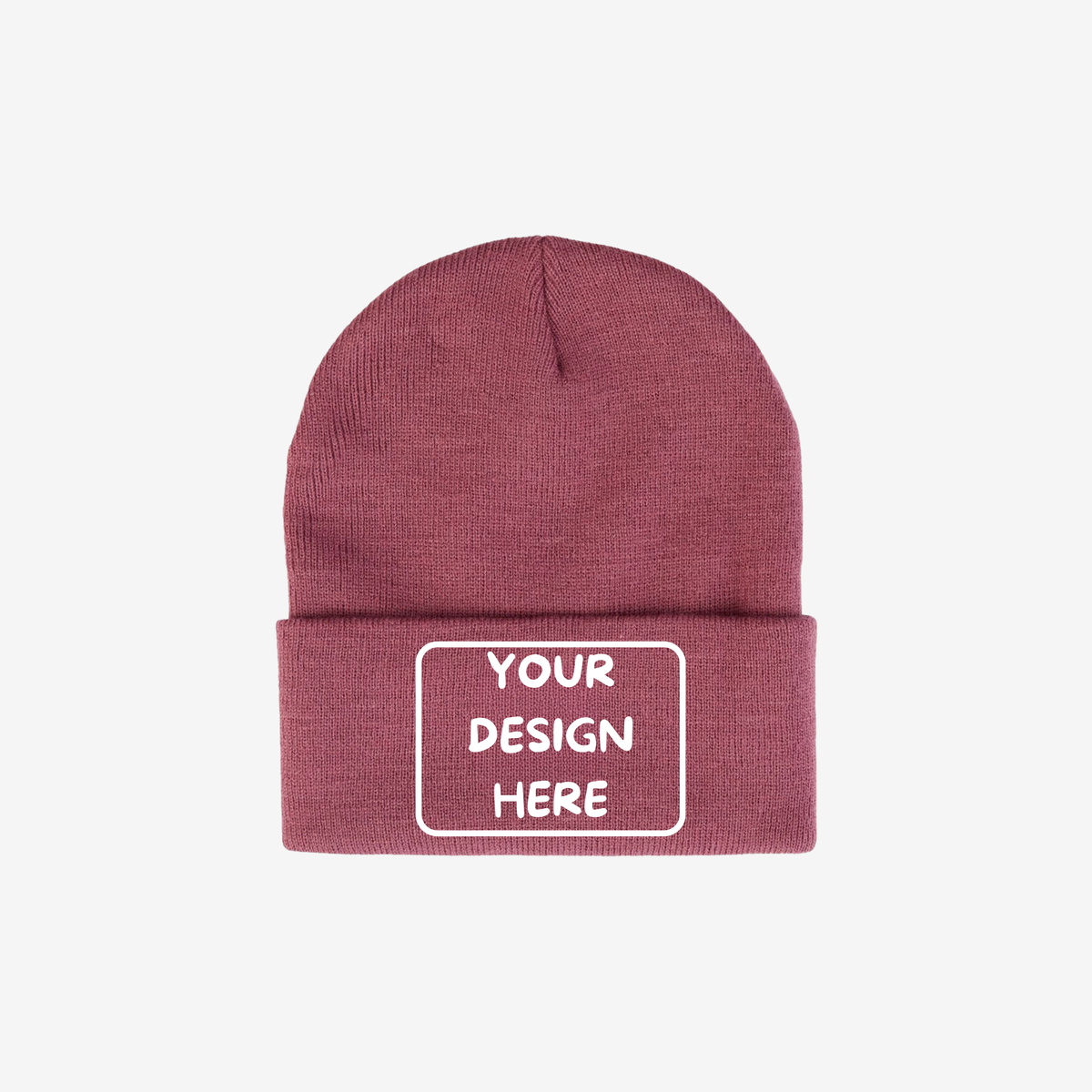 Mauve Berne H150 Heritage Knit Cuff Beanie with rib-knit fabric and a fold-over cuff