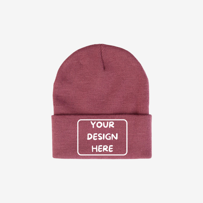 Mauve Berne H150 Heritage Knit Cuff Beanie with rib-knit fabric and a fold-over cuff