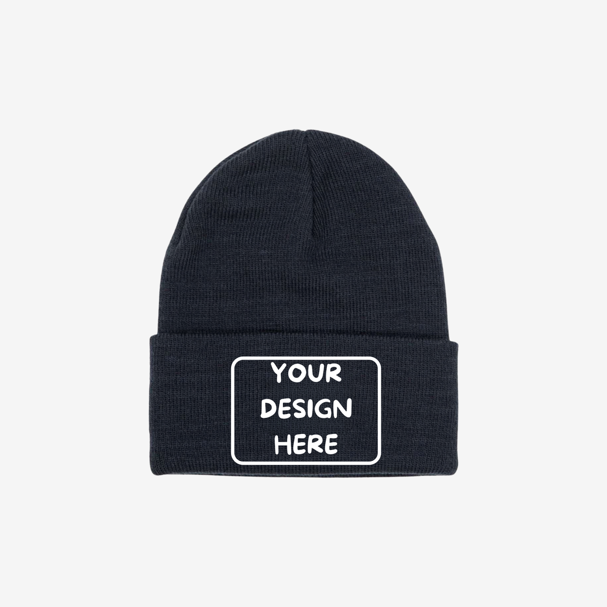 Navy Berne H150 Heritage Knit Cuff Beanie with rib-knit fabric and a fold-over cuff