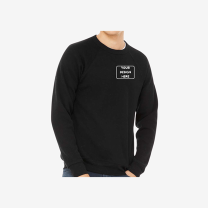 Unisex Sponge Fleece Raglan Crewneck Sweatshirt