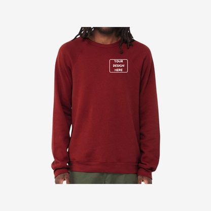 Unisex Sponge Fleece Raglan Crewneck Sweatshirt