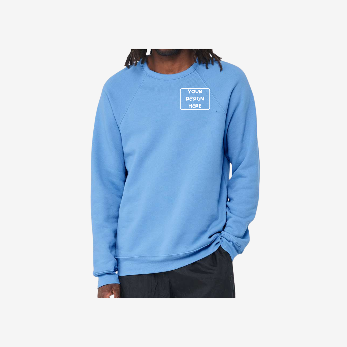 Unisex Sponge Fleece Raglan Crewneck Sweatshirt