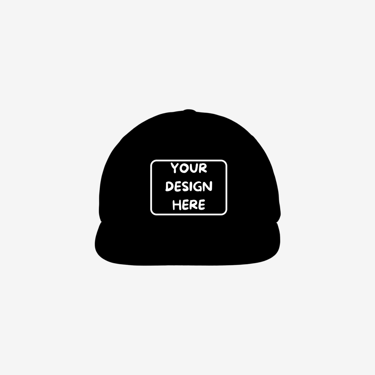 Black Champion CHRT0 Game Day five-panel perforated cap with a curved bill and rope trim