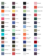 Comfort Colors Heavyweight Ring Spun Pocket Tee Color Chart – Full-color printing options