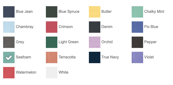 Comfort Colors Crewneck Sweatshirt Color Chart Bulk Custom Printing – Pro Goodie Promotion