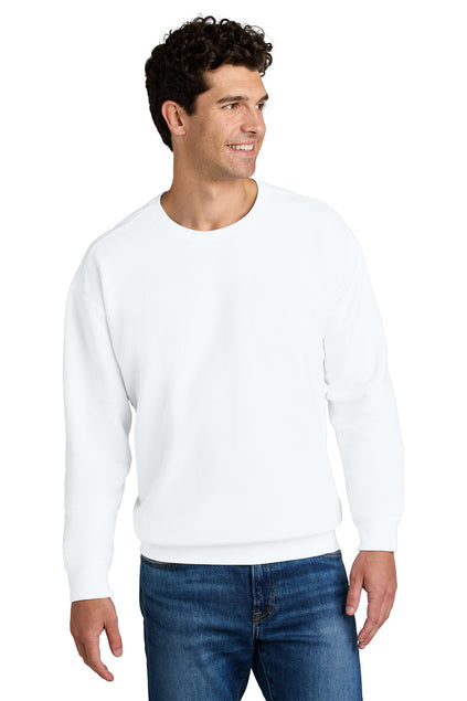 Comfort Colors Lightweight Crewneck Sweatshirt in White – 100 pcs Full Color Custom Printing at Pro Goodie Promotion, Same-Day Printing