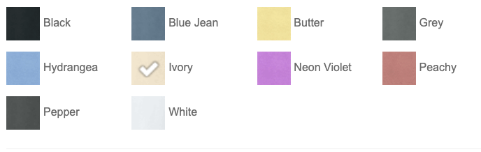 Comfort Colors Lightweight Pullover Hoodie Color Chart – White, Grey, Black & More at Pro Goodie Promotion, Same-Day Printing