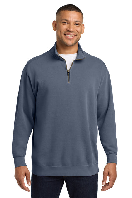 Comfort Colors Ring Spun 1/4-Zip Sweatshirt – Blue Jean – 100 pcs Custom Printing – Pro Goodie Promotion