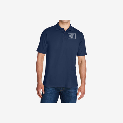 core365 mens origin performance pique polo classic navy custom company polo