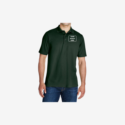 core365 mens origin performance pique polo forest custom embroidered corporate polo