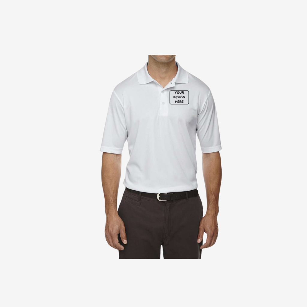core365 mens origin performance pique polo platinum custom logo polo apparel