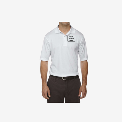 core365 mens origin performance pique polo platinum custom logo polo apparel