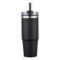 Custom 30oz stainless steel tumbler in black with lid and straw – insulated, personalized drinkware with same-day printing for corporate gifts, events, and promotional giveaways – Pro Goodie Promotion San Diego