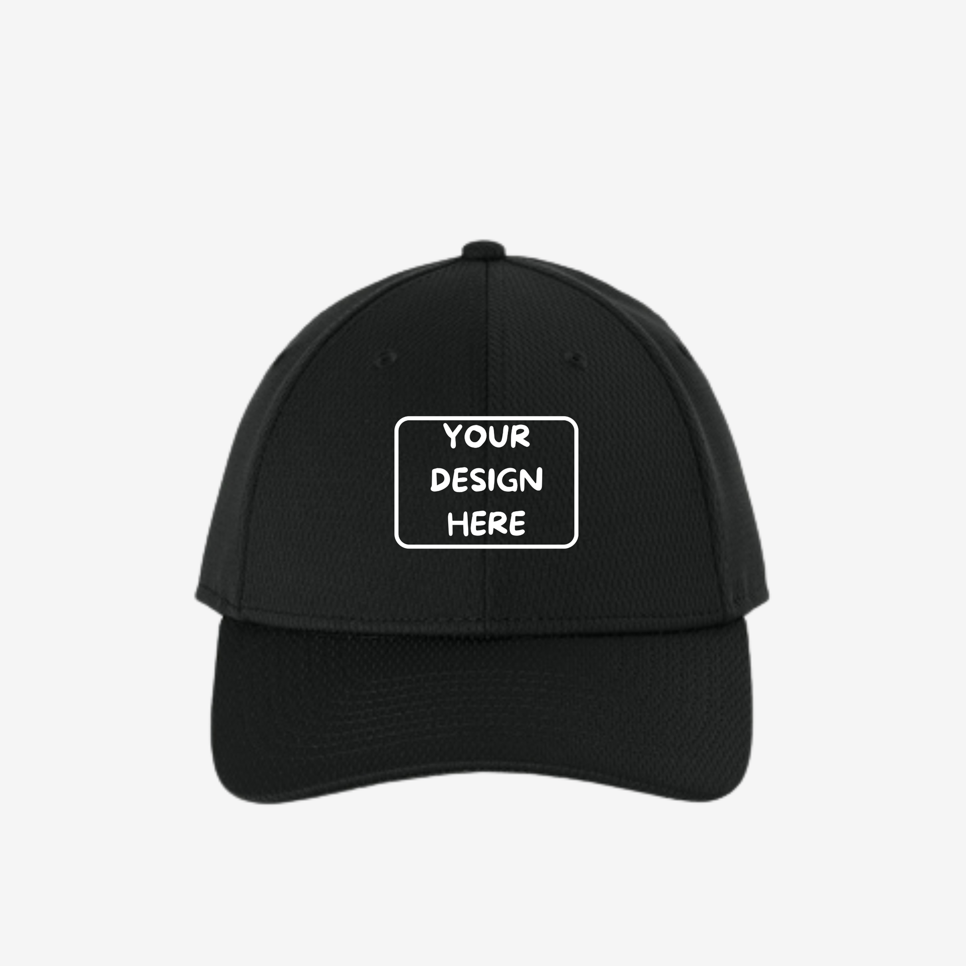 Custom New Era NE209 Performance Dash Adjustable Cap in Black for logo embroidery