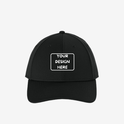 Custom New Era NE209 Performance Dash Adjustable Cap in Black for logo embroidery