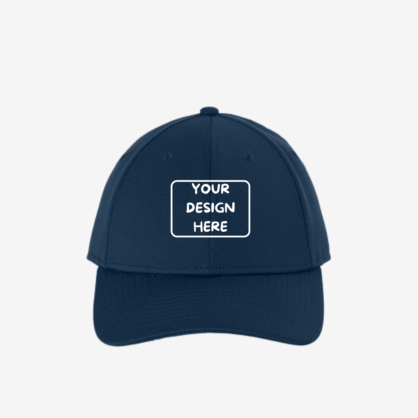 Custom New Era NE209 Performance Dash Adjustable Cap in Deep Navy for logo embroidery