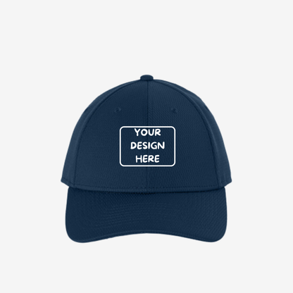 Custom New Era NE209 Performance Dash Adjustable Cap in Deep Navy for logo embroidery