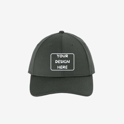 Custom New Era NE209 Performance Dash Adjustable Cap in Graphite for logo embroidery