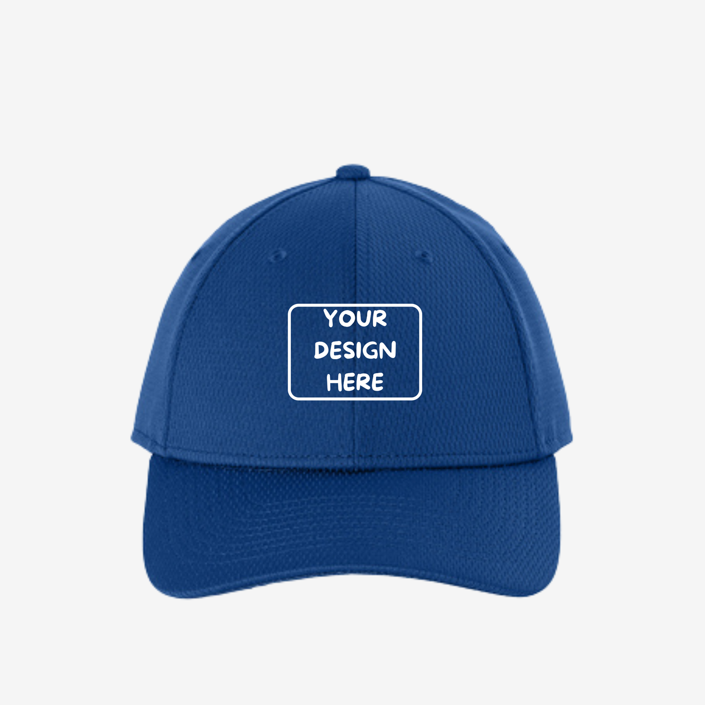 Custom New Era NE209 Performance Dash Adjustable Cap in Royal for logo embroidery