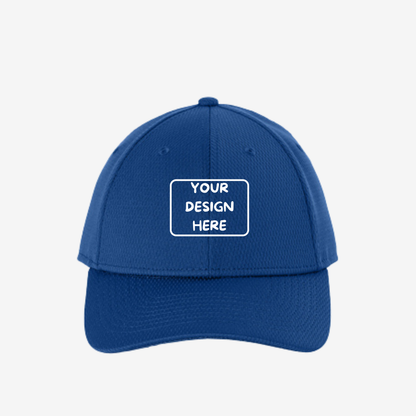 Custom New Era NE209 Performance Dash Adjustable Cap in Royal for logo embroidery