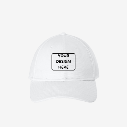 Custom New Era NE209 Performance Dash Adjustable Cap in White for logo embroidery