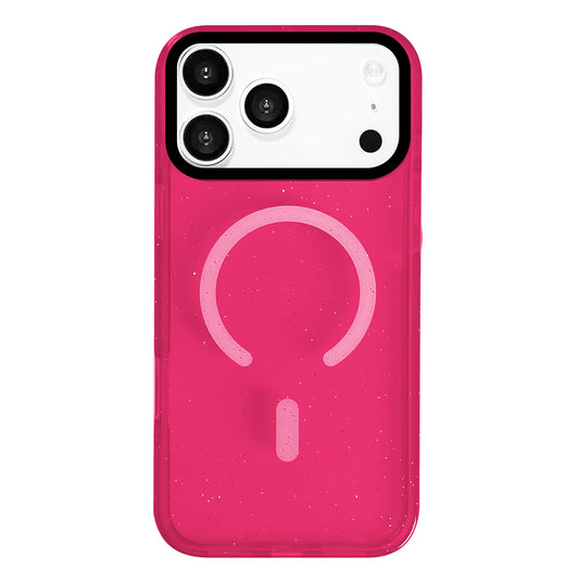 Custom pink glitter phone case with sparkle finish, personalized iPhone case with aesthetic glitter design for girls and gift use