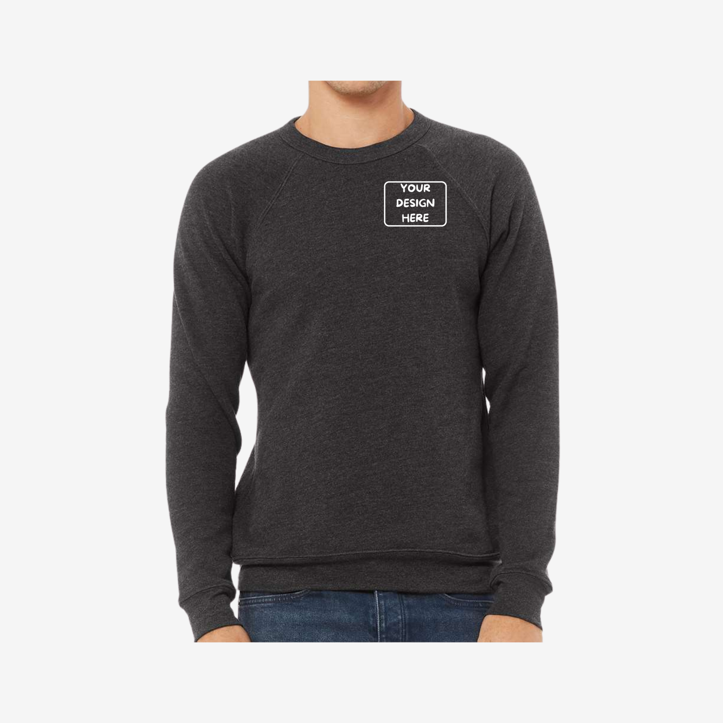 Unisex Sponge Fleece Raglan Crewneck Sweatshirt