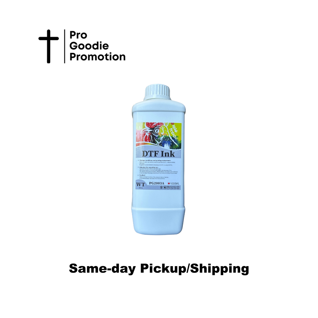 Premium white DTF pigment ink for the brightest, most opaque heat transfers – Pro Goodie Promotion San Diego