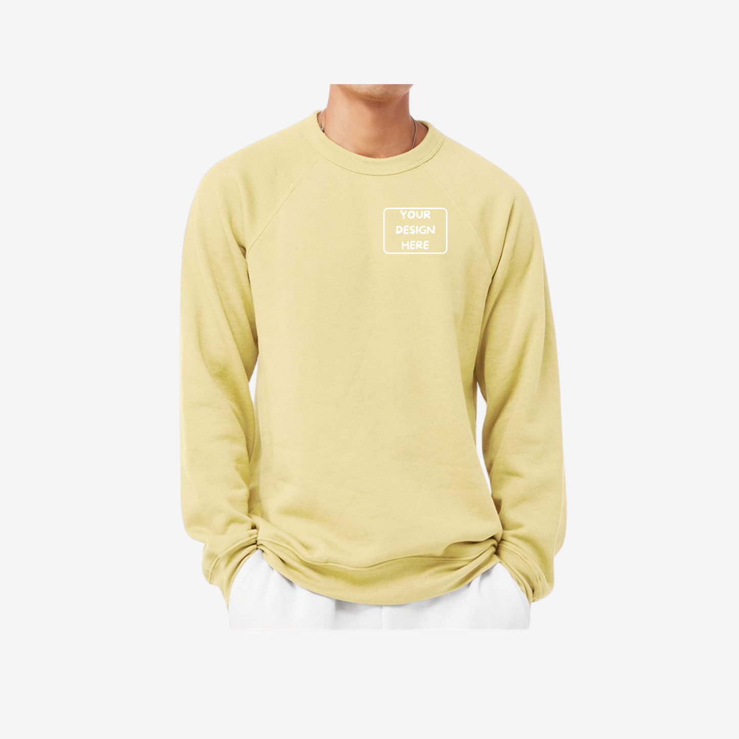 Unisex Sponge Fleece Raglan Crewneck Sweatshirt