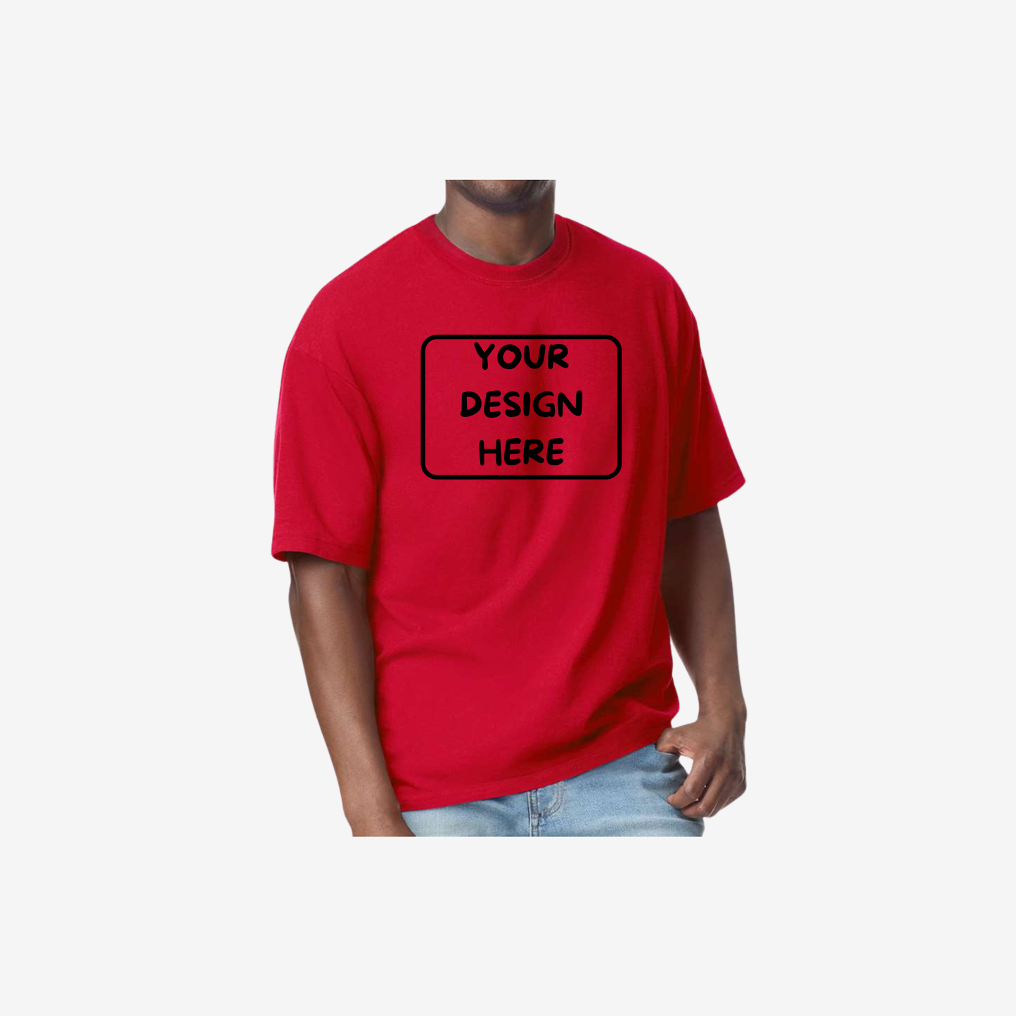 Gildan hammer maxweight t shirt cherry red custom premium heavyweight graphic tee