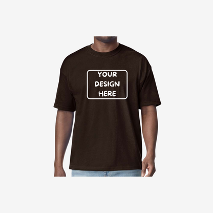 Gildan hammer maxweight t shirt dark chocolate custom heavyweight streetwear t shirt