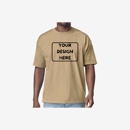 Gildan hammer maxweight t shirt tan custom heavyweight premium blank t shirt