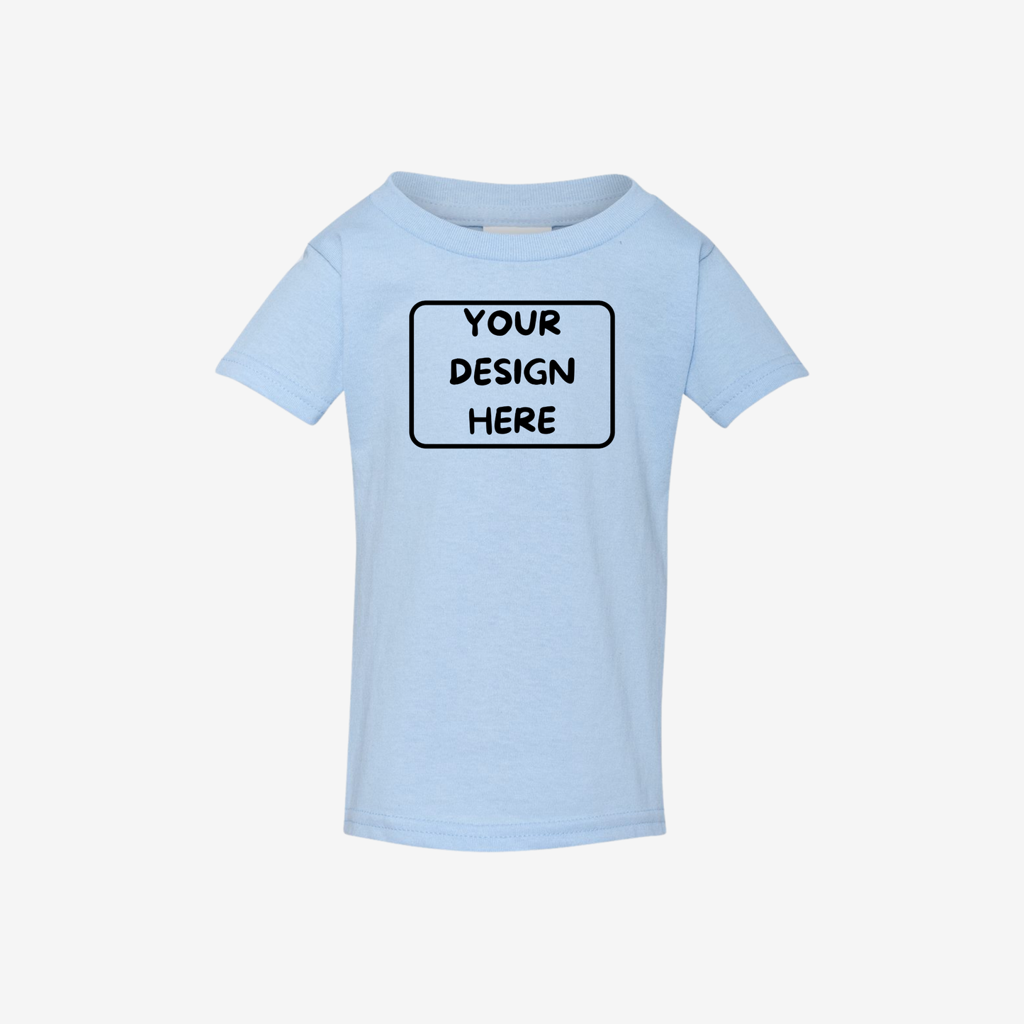 Gildan toddler heavy cotton t shirt light blue custom toddler event shirt