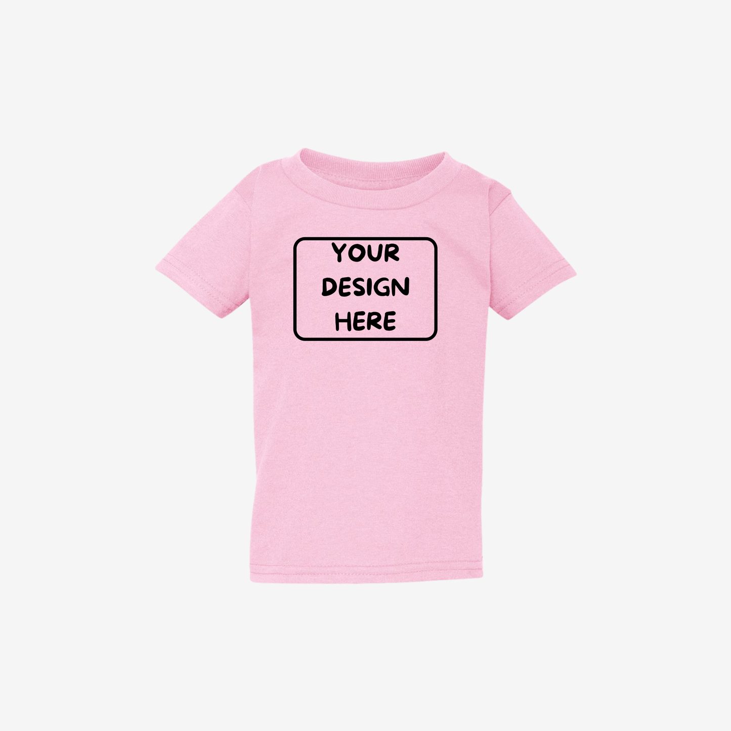 Gildan toddler heavy cotton t shirt light pink custom toddler birthday shirt