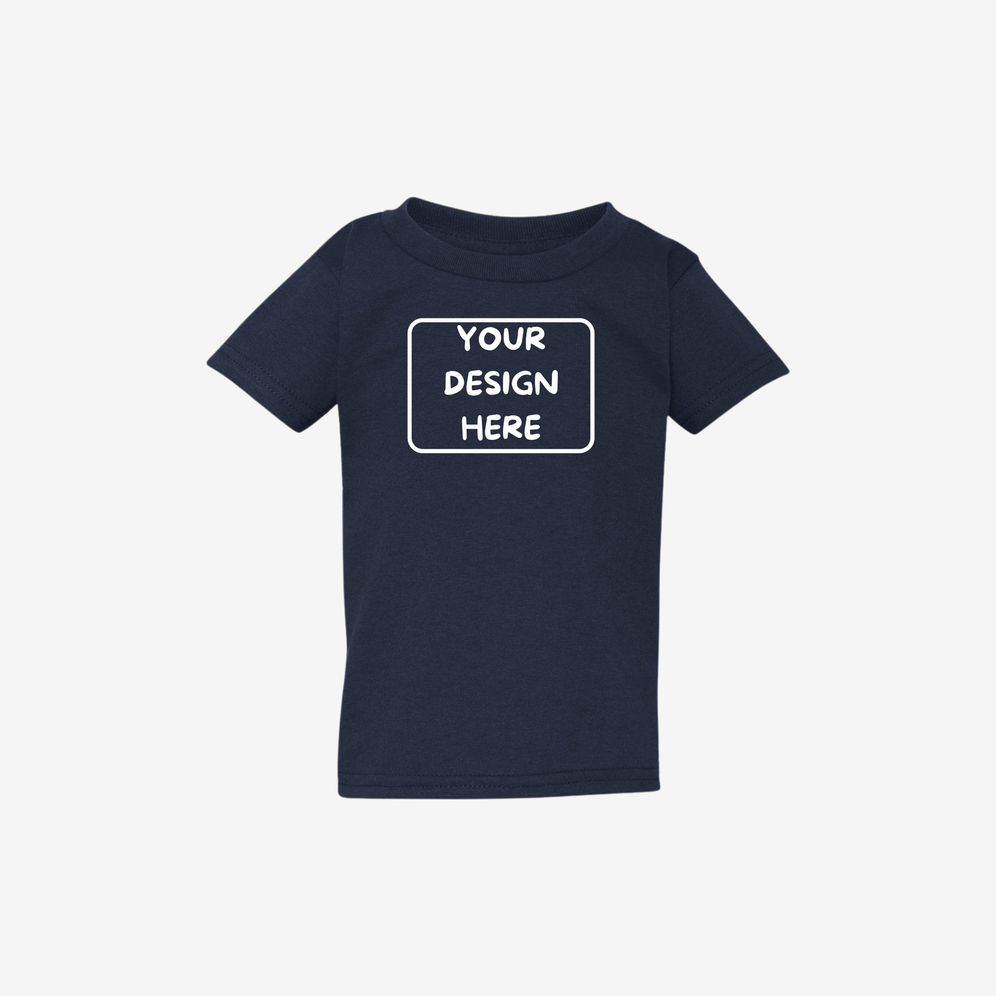 Gildan toddler heavy cotton t shirt navy custom toddler school spirit shirt